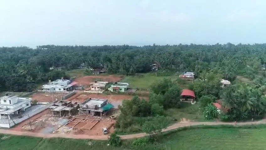 Aerial of the low-rise local context.